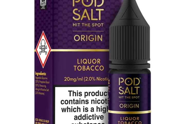 Pod Salt Origin Liquor Tobacco