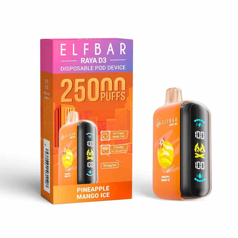 ELF BAR RAYA D3 – Pineapple Mango Ice – 25000
