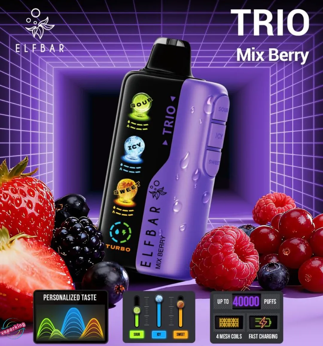 Elf Bar Trio 40K Puffs Mix Berry