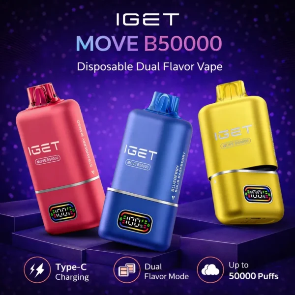 Iget Move – Lemon Lime + Raspberry Lemon – 2 flavours in 1 device