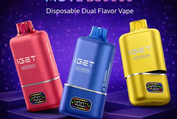 Iget Move - Lush Ice + Watermelon Bubblegum - 2 flavours in 1 device
