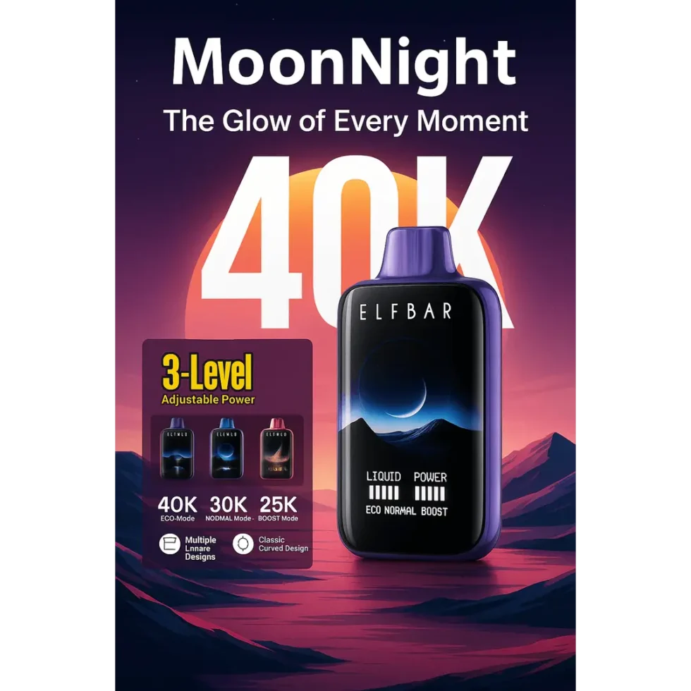 Elfbar Moon 40k – Peach Berry