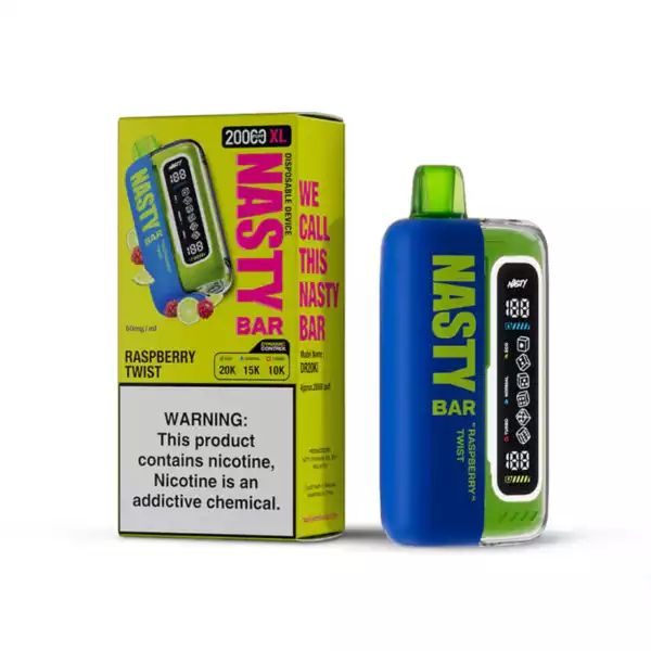 NASTY BAR XL 20K Raspberry twist 5% Nic – Type C Rechargeable