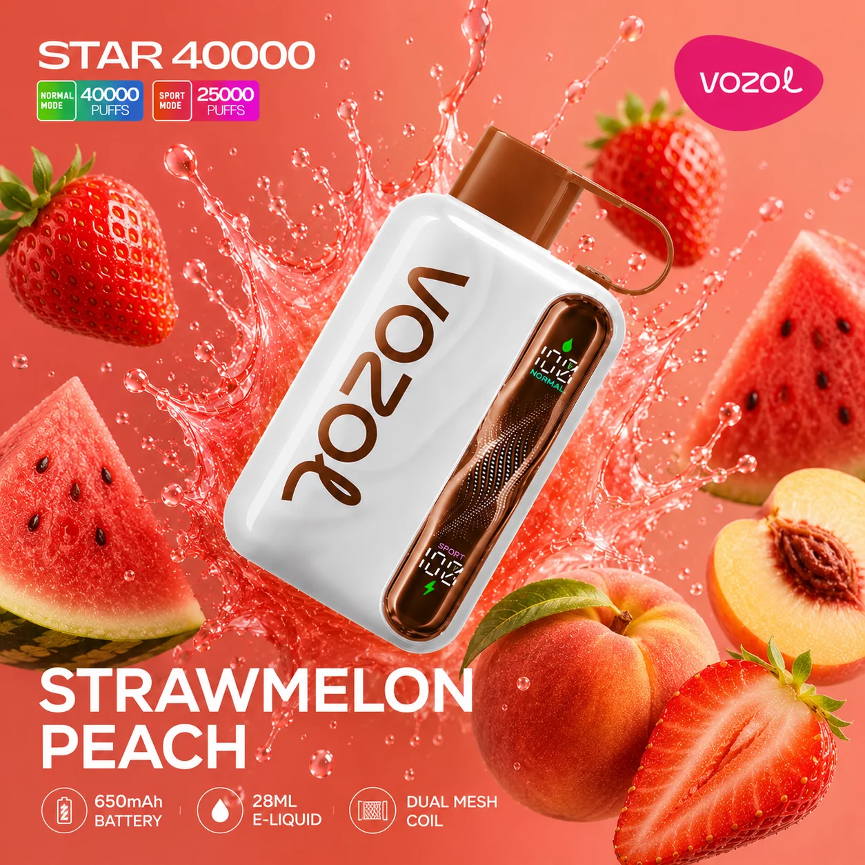 Strawmelon Peach - Vozol Start - 40