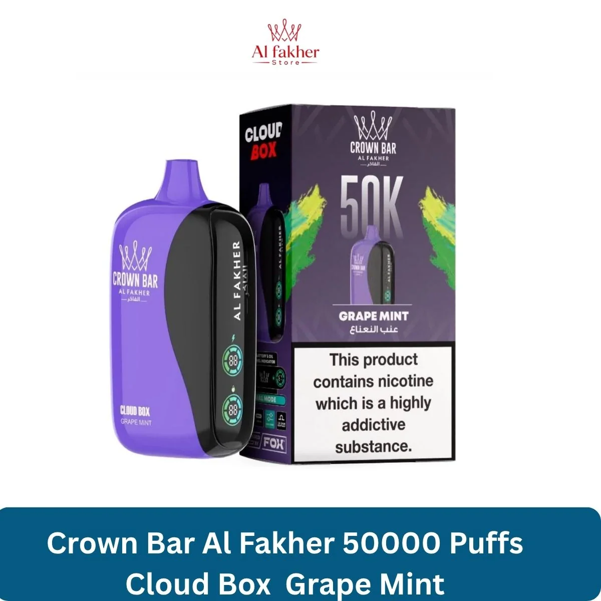 Grape Mint - AL Fakher - Cloud Box - (50