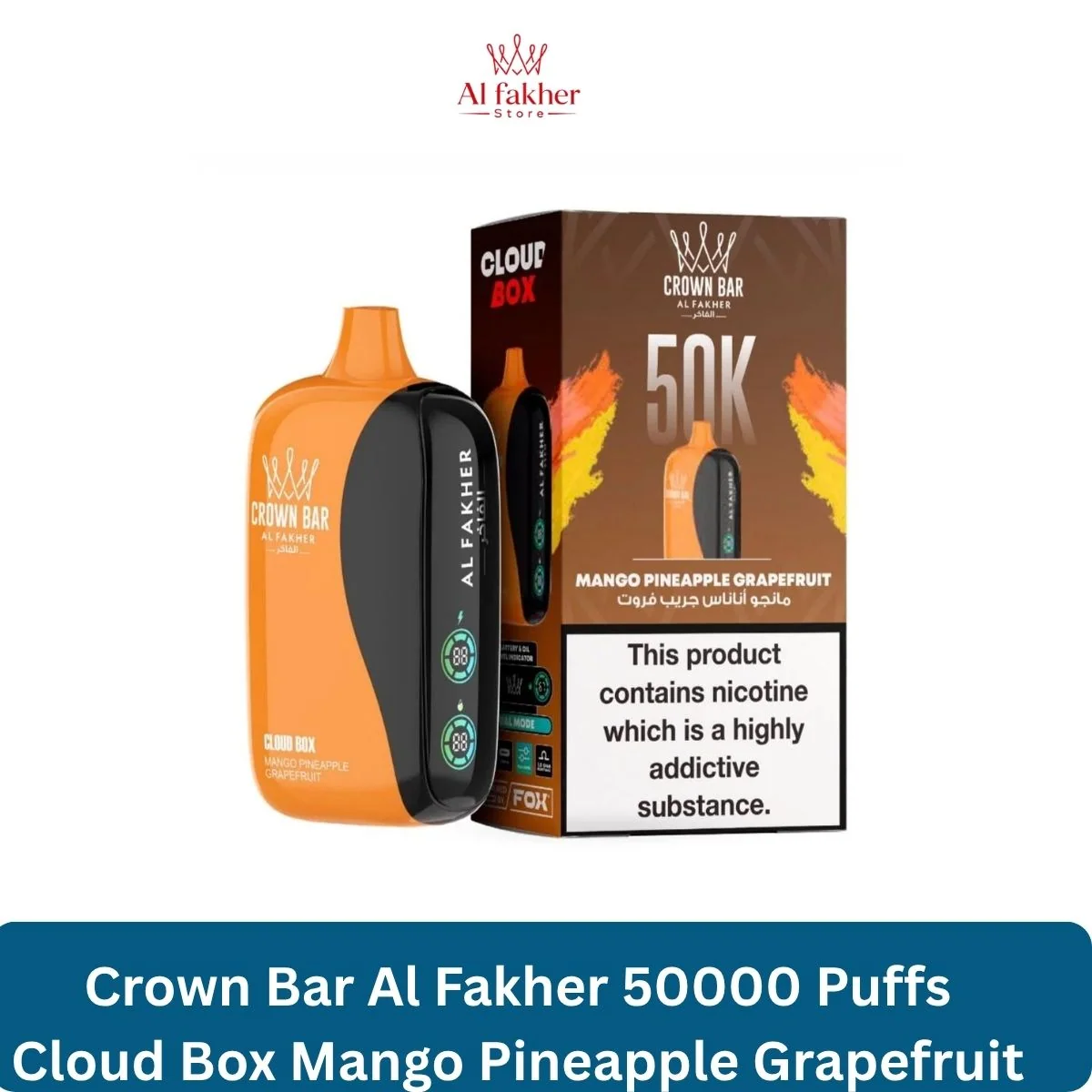 Mango Pineapple Grapefruit - Al Fakher 50000 Puffs Cloud Box