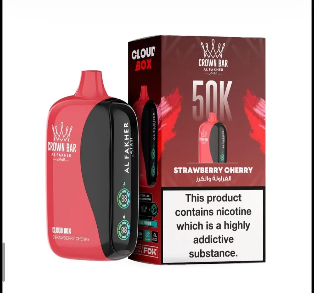 Strawberry Cherry – Al Fakher Crown Bar Cloud Box 50