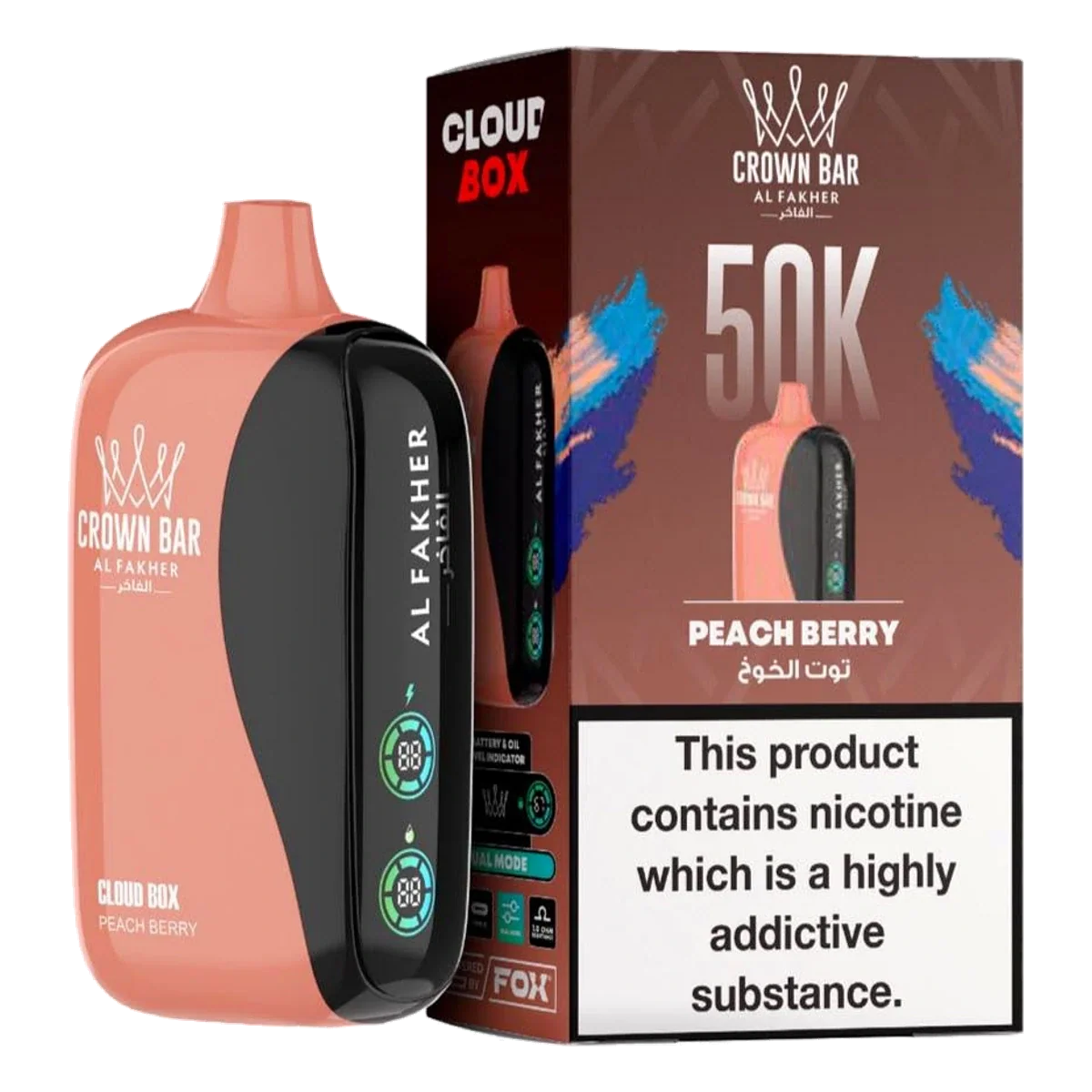 Peach Berry - Al Fakher 50000 Puffs Cloud Box