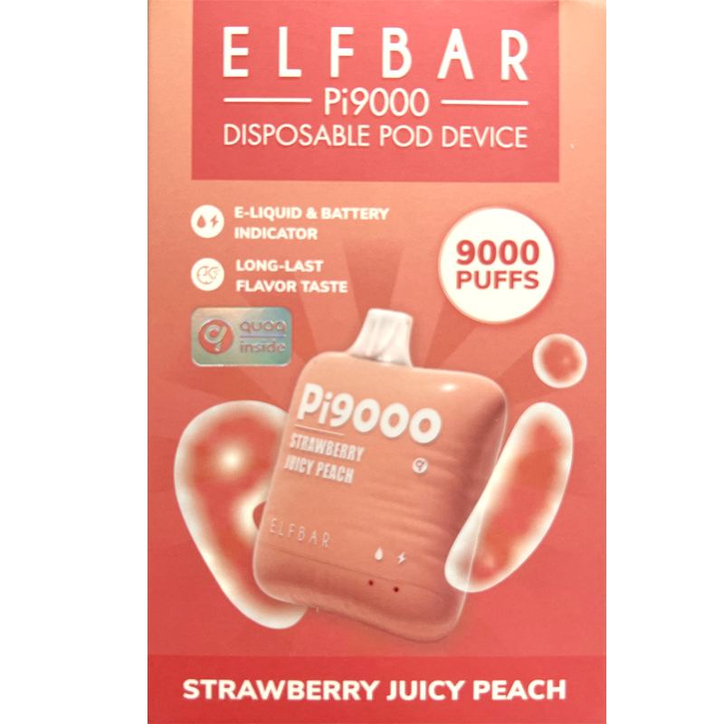 ELF BAR Pi9000 – Strawberry Juicy Peach
