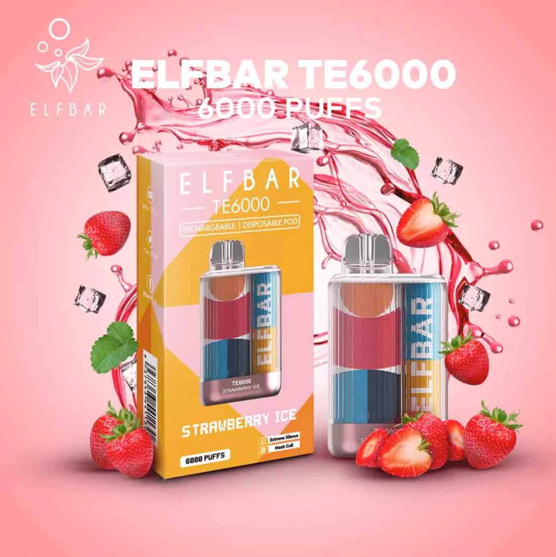 ELF BAR TE6000 – Strawberry ice