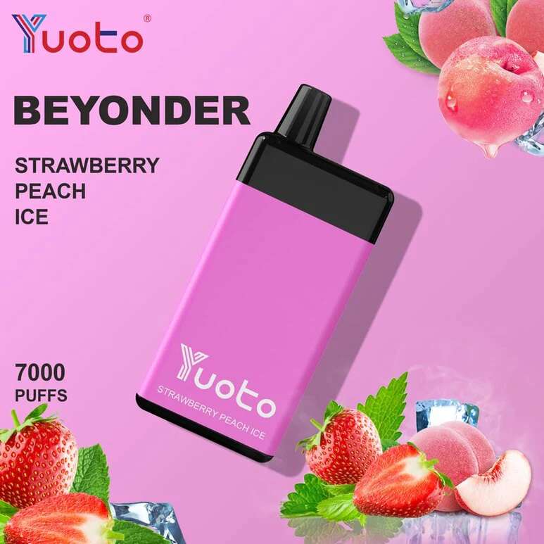 Yuoto Beyonder 7000 Puffs – Strawberry Peach ice