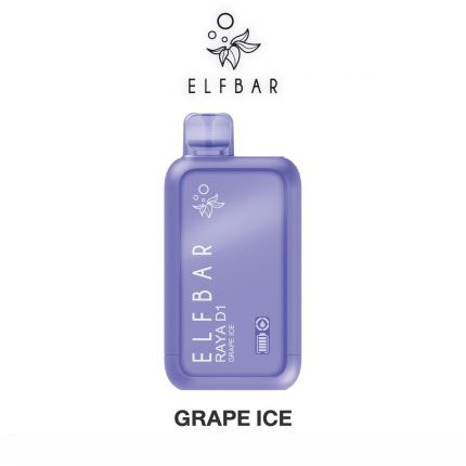 Elf bar Raya D1 Grape ice (13000 Puffs)